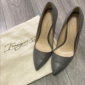 Vince Camuto Gray Studded Women's Heels